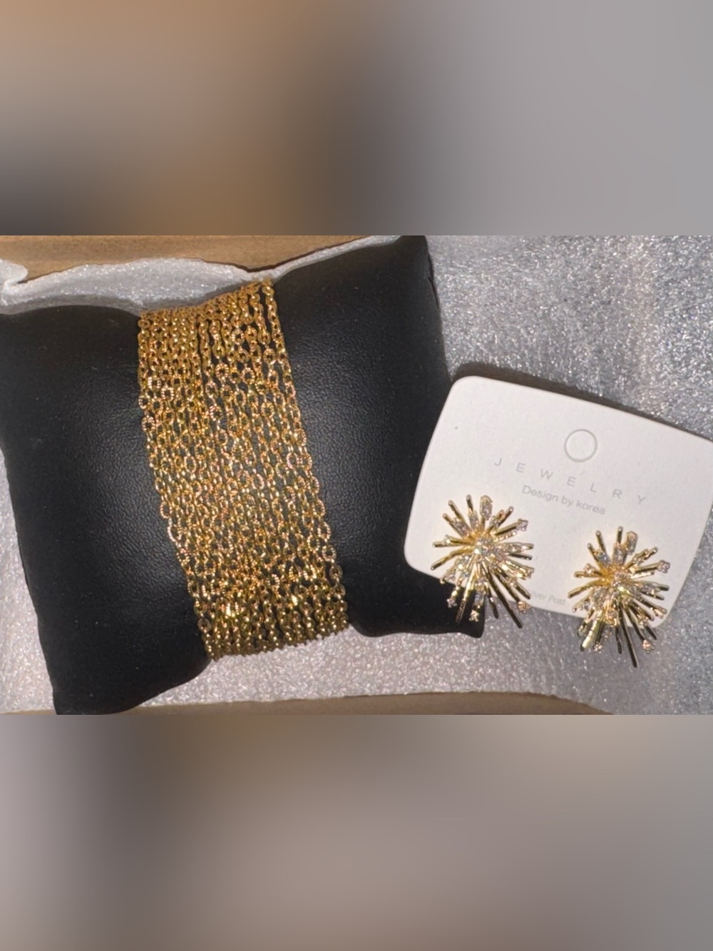 Earrings and Bracelet